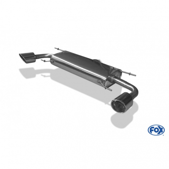 Fox Sportauspuff koncový tlumič výfuku s koncovkou 115x85 Typ 38 na obou stranách pro Mazda CX5 2017- s motorem 2.0, 2.2 D, 2.5