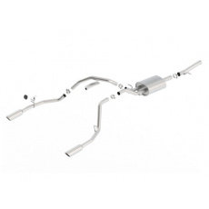 Borla Cat-Back výfukový systém "ATAK" pro Chevrolet Silverado 1500 5,3l 2-dvéř. RC/SB 78,8", WB 119", r.v. od 14-18, typ koncovek: chromové