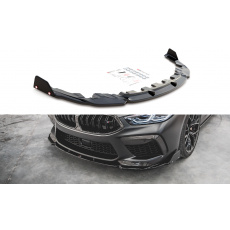 Maxton Design spoiler pod přední nárazník s křidélky ver.1 pro BMW řada M8 Gran Coupe/F93, černý lesklý plast ABS