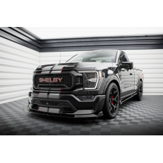 Maxton Design spoiler pod přední nárazník pro Shelby F 150 Super Snake, černý lesklý plast ABS