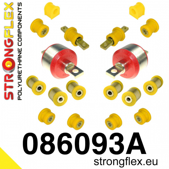 086093A: Strongflex Sada silentbloků zadního zavěšení varianta SPORT