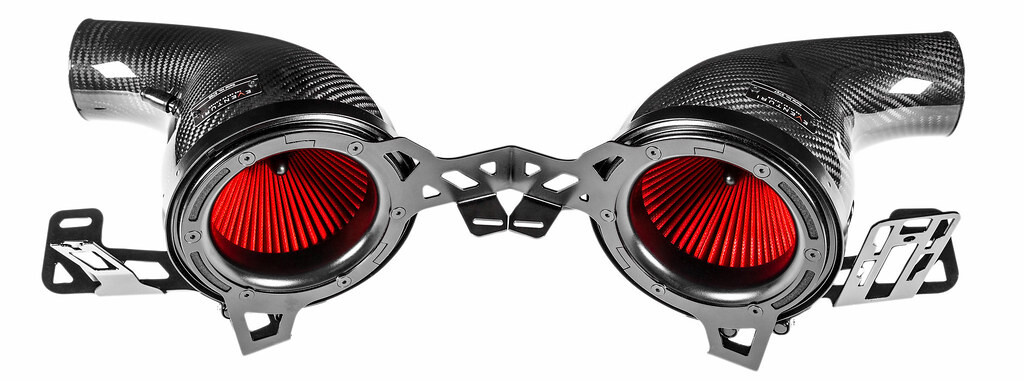 Karbonové venturi airboxy kitu Eventuri pro Porsche 991 Turbo/Turbo S