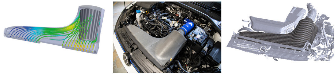 Vývoj sání Forge Motorsport FMINDK40